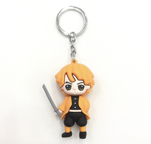 Tùy chỉnh số lượng nhỏ 3D Anime mềm PVC dễ thương động vật màu đen cừu hình dạng mềm PVC Keychain cá nhân 3D Keyring - Product Image 3