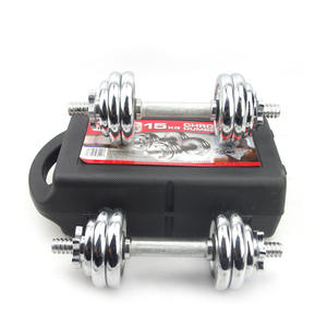 Set di <span class=keywords><strong>manubri</strong></span> regolabili pesi 10-50 <span class=keywords><strong>KG</strong></span> Set manubrio manubrio <span class=keywords><strong>3</strong></span> in 1 acciaio <span class=keywords><strong>manubri</strong></span> coppia con biella - Product Image 1