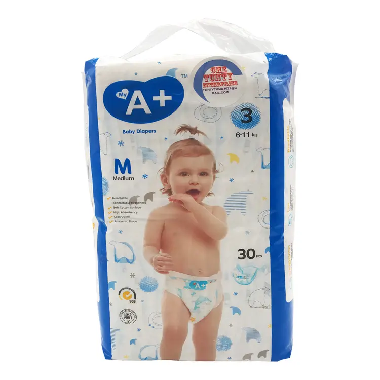 Snelle Verzending Super Absorberende Doek Nappy Ecologic Product Wegwerp Afbreekbaar Baby Luier Fabricage