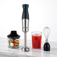 Mixeur Plongeant Électrique 4-en-1 OEM/ODM Puissant avec Hachoir 500ml, Fouet et Verre Mesureur pour une Préparation Culinaire Facile