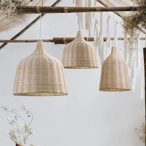 Lampada a Sospensione in Stile Zen Cinese, Paralume in Rattan, per Camera da Letto, Balcone, Ristorante, Matrimonio, <span class=keywords><strong>Arte</strong></span> Intrecciata - Product Image 1
