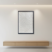 Vente flash : Art mural écologique en boîte à ombre, peinture abstraite moderne sur papier Xuan pour la décoration du salon à la maison