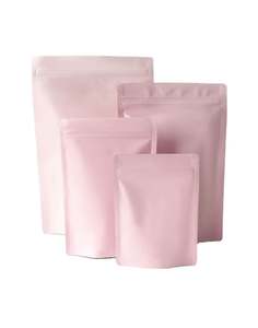 Sachets refermables en plastique recyclable noir mat avec fermeture éclair pour aliments pour animaux de compagnie, emballage souple, impression personnalisée - Product Image 1