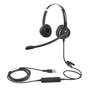 Chất lượng tốt nhất có Dây Stereo casque âm thanh Jabra USB trung tâm cuộc gọi Tai nghe tiếng ồn hủy bỏ tai nghe với Mic cho thông tin liên lạc