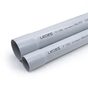 LEDES CSA 6 אינץ' DB2 צינור PVC קשיח חשמלי לשימוש בפרויקט תקשורת באפליקציות בטון עטופות וקבורה ישירה