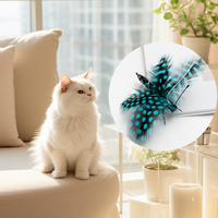 Tête de remplacement pour jouet chat papillon interactif, accessoire ludique pour chaton