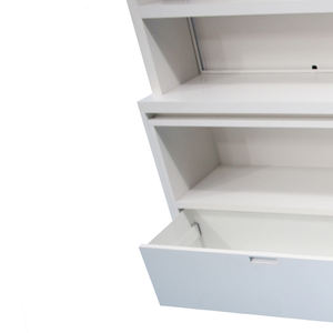 Yiree personnalisé clinique magasin de médecine bois mdf peinture enduit blanc led lumière affichage <span class=keywords><strong>pharmacie</strong></span> étagères <span class=keywords><strong>armoire</strong></span> murale - Product Image 6