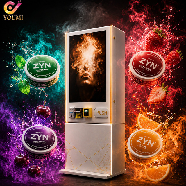 Open Source SDK API Tobacco Cig ZYN SNUS Mini Vending Machine With ID Verification for Bar Nightclub Business