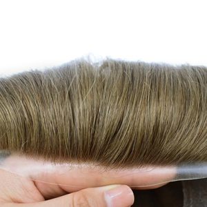 Sistema de Reemplazo Capilar XC HAIR para Hombres, con Base de Seda, <span class=keywords><strong>Cabello</strong></span> Virgen Indio, 110% de Densidad, Prótesis Capilar Transparente de Poliuretano - Product Image 6