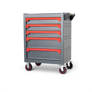 Robust Solid Steel Mobile Tool Trolley, Wear-resistant Casters <b>Lockable</b> Storage <b>Cabinet</b> Specially Designed - Product Image 4