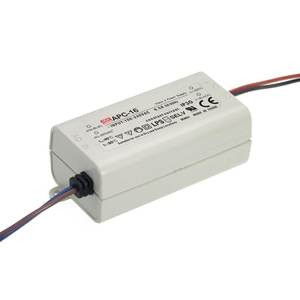 Alimentation LED à courant constant Mean Well APC-16 16W 500mA IP30 Convertisseur AC-DC monocanal - Product Image 1