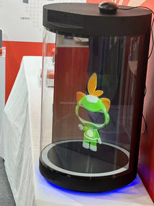 Hologramme 3D Cylindre Écran <span class=keywords><strong>Transparent</strong></span> Hologrammes Interactifs HoloTube Hologramme 21/75 pouces Épissage Armoire Cylindrique - Product Image 4