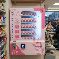 Máquina Expendedora Metálica Mini JFP, Pequeña, Inteligente, Comercial, para Snacks y Bebidas, con Pantalla Táctil, Servicio Autoservicio las 24 Horas
