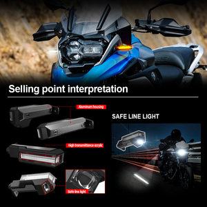Luces Intermitentes LED Delanteras para Motocicleta, Luces Indicadoras Traseras, Luz de Freno para <span class=keywords><strong>BMW</strong></span> F650GS F800GS R1200GS/R/S S1000XR - Product Image 6