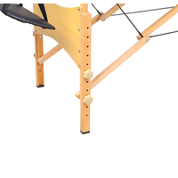 Nouvelle Table de Massage en Bois Ajustable, Pliable et Portable, Hauteur Réglable