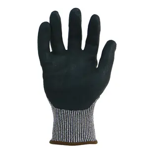 BSP anticut cam işçi kış kesim geçirmez microfoam nitril kaplı iş güvenliği anti cut eldiven seviye 5 erkekler için ucuz