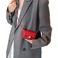 Dompet Clutch Mini Kulit PU Wanita Tas Tangan Wanita Dompet Desainer Tas Bahu Wanita untuk Wanita Tas Tangan Dompet Mewah Bermerek