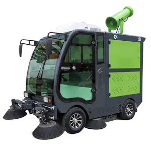 Multi functional Rechargeable Outdoor Road Floor Sweeper Cleaning 4 wheel Street Sweeping Machine With Good Price Factory