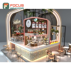 ตู้โชว์ร้านกาแฟสมัยใหม่ ตู้กระจกนิรภัยสำหรับร้านค้าปลีก ตู้โชว์ร้านกาแฟเชิงพาณิชย์ - Product Image 6