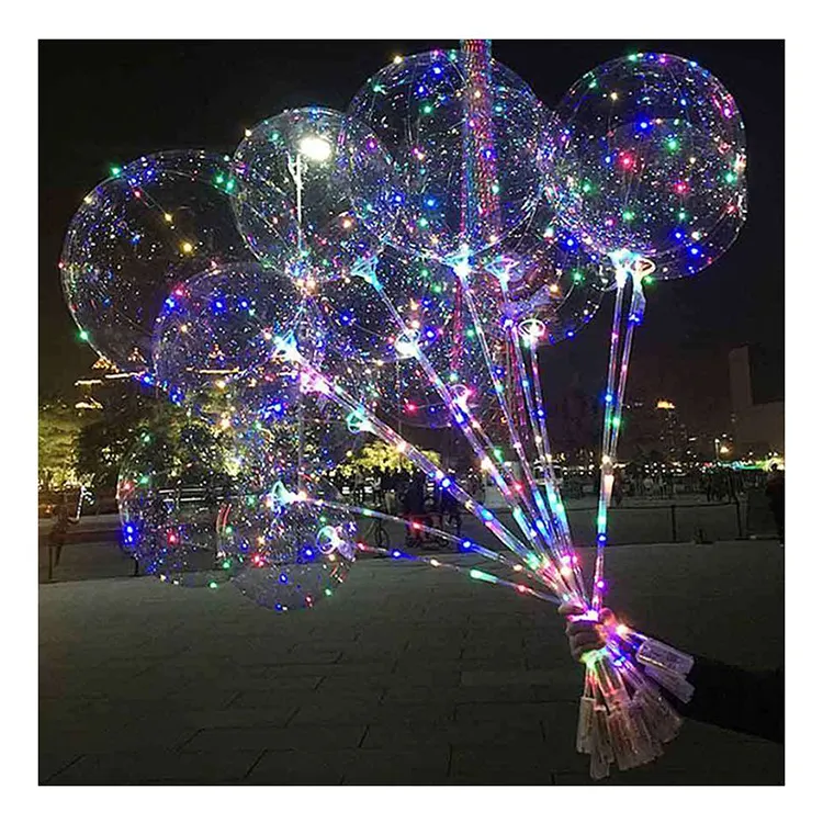 24 Inch Wholesale Gift Toy Led String Round Balloon For Wedding Party