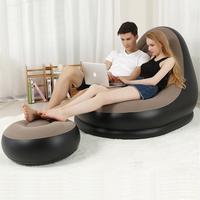 Canapé gonflable floqué personnalisé en gros, chaise longue gonflable, canapé gonflable confortable avec support
