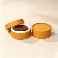 Boîte cylindrique en carton pour gâteau basque, résistante au four, avec logo personnalisé, qualité alimentaire, emballage en papier kraft pour cheesecake