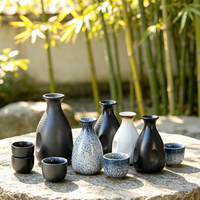 NEWELL Kit de saké en céramique de style japonais, double poids, résistant à la chaleur, compatible micro-ondes, emballage en boîte, vente en gros pour restaurants