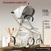 Poussette bébé pliable légère en alliage, pivotante à 360 degrés, idéale pour les voyages, capacité de charge de 22 kg, pour nouveau-nés