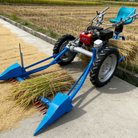 Moissonneuse agricole pour blé, riz, luzerne, batteuse, coupe-herbe pour riz paddy, machine de récolte, tracteur à conducteur marchant, tondeuse à gazon pour la ferme