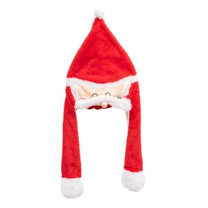 CHAPPEAU DE SANTA CLAUS AVEC COUVRE-OEUVRES D'ART EN TISSU ROUGE 32X3 H. 62CM - Product Image 1