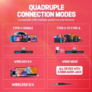 Picun Tai nghe nhét tai chơi game Cg01 2024 2.4G + Bt 5.3 - Product Image 6