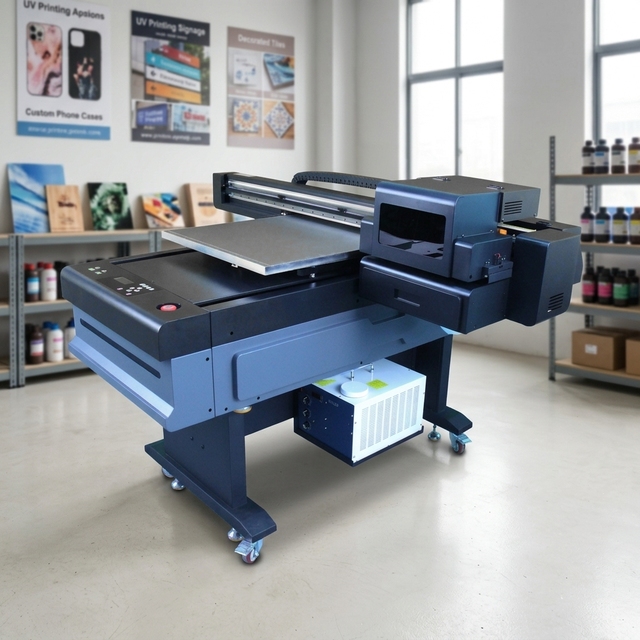 UV Flatbed Inkjet Printer I3200 High Speed 3D Embossed 600x900mm 720x1440 DPI Phone Case Glass Metal Wood Printing