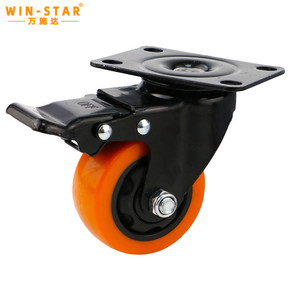 WINSTAR 40mm 2.5 pouces Roulettes en caoutchouc Roues Roulettes industrielles robustes pour meubles - Product Image 3