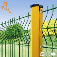 Clôture 3D en treillis soudé galvanisé et revêtu de PVC, de haute qualité, pour usage commercial, avec pliage triangulaire 3D – Offre Spéciale