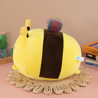 Mignonne grosse petite abeille en peluche enfants accompagner petit coussin étudiant cadeau d'anniversaire abeille en peluche