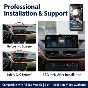 ID6ใหม่12.3นิ้ว ID7 ID8 UI ระบบ Android CarPlay ไร้สายสำหรับ BMW X1 E84 2012 2013ปีในรถยนต์เครื่องเล่นดีวีดีจีพีเอส Navi หน้าจอ - Product Image 2
