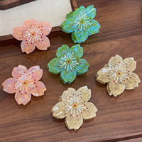YJL Best Seller Accessoire Cheveux Femme Pince à Cheveux Design Fleur de Cerisier Douce Printanière Pince à Cheveux Personnalisée en Acétate