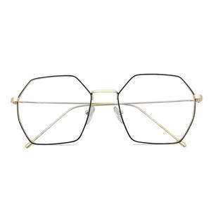 Monturas de Gafas Octogonales para Mujer Qianai O2-3310, Montura Completa, Lentes Planas, Anti-UV y Anti-Luz Azul, Tendencia de Moda - Product Image 1