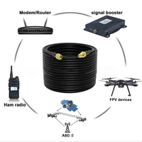 Cordon de rallonge d'antenne coaxiale en fil de cuivre RG174 Fabricant d'antenne SMA Câbles de communication traités pour voiture IoT