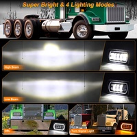Phares à LED OVOVS Sealed Beam 4x6 pour camions Chevy Ford Freightliner Peterbilt Kenworth Pick-up