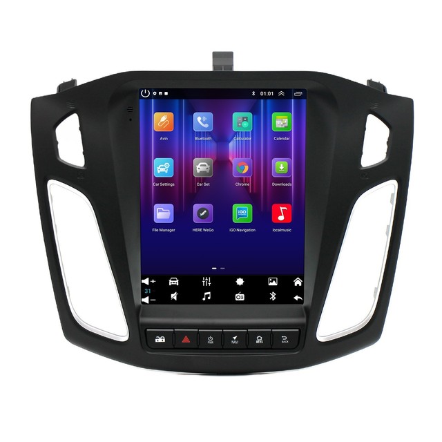 9.7" Car Stereo for Ford Focus 2012-2018 Car Radio Carplay Android Auto GPS Wifi FM RDS BT Hifi CANBUS MIC AHD Camera