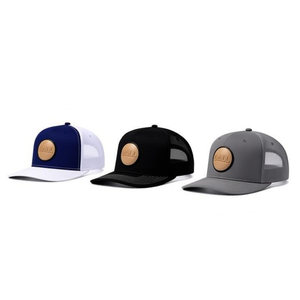 Gorra Trucker de Algodón Personalizada con Parche Tejido e Impresión en Cinta Interior, Gorra de Béisbol Estructurada de 5 Paneles con Malla Trasera - Product Image 5