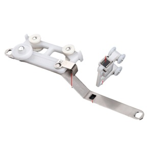 Roulettes de <span class=keywords><strong>rideau</strong></span> silencieuses en gros <span class=keywords><strong>pour</strong></span> usine, glisseurs coulissants robustes en <span class=keywords><strong>PVC</strong></span> <span class=keywords><strong>pour</strong></span> accessoires de quincaillerie de fenêtre à rail en aluminium - Product Image 6
