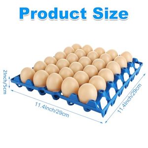 Plateau et caisse à œufs OEM en PP coloré, réutilisable, empilable, robuste, lavable, avec logo personnalisé pour l'élevage de volailles, le tri et l'expédition - Product Image 2