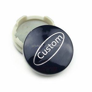 Copricerchi Auto Personalizzati 54mm Blu Nero Argento Universali Antipolvere - Product Image 1