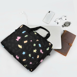 Big Capacity <b>Laptop</b> <b>Bag</b> Customized Logo <b>Laptop</b> <b>Bag</b> for Daily Use Black Leopard Print Computer <b>Bag</b> - Product Image 5