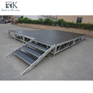 Plataforma Ajustable Antideslizante para Discursos, Instalación Rápida, Aluminio y Madera Contrachapada, 750 kg/m² - Product Image 3
