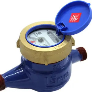 Brass Residential Water Meter R 100 Multi Jet Liquid Sealed Type Water Meter