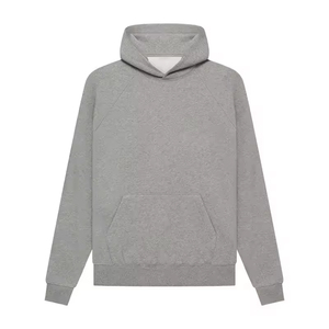 Felpa con Cappuccio da Uomo 1977 Essentials di Alta Qualità, 100% Cotone, Fear of Winter God 1.1, Colore Dark Oatmeal con Stampa in Rilievo - Product Image 6