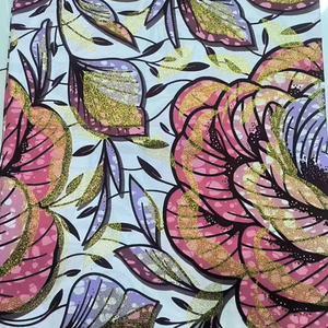 Tissu <span class=keywords><strong>en</strong></span> coton organza imprimé <span class=keywords><strong>wax</strong></span> africain Realwax, 6 yards, respirant, peigné, tissé pour la literie, les vêtements et les tenues pour filles <span class=keywords><strong>en</strong></span> extérieur - Product Image 1